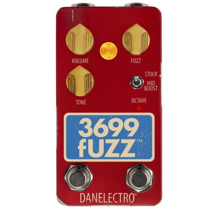 danelectro 3699 fuzz pedal, front view