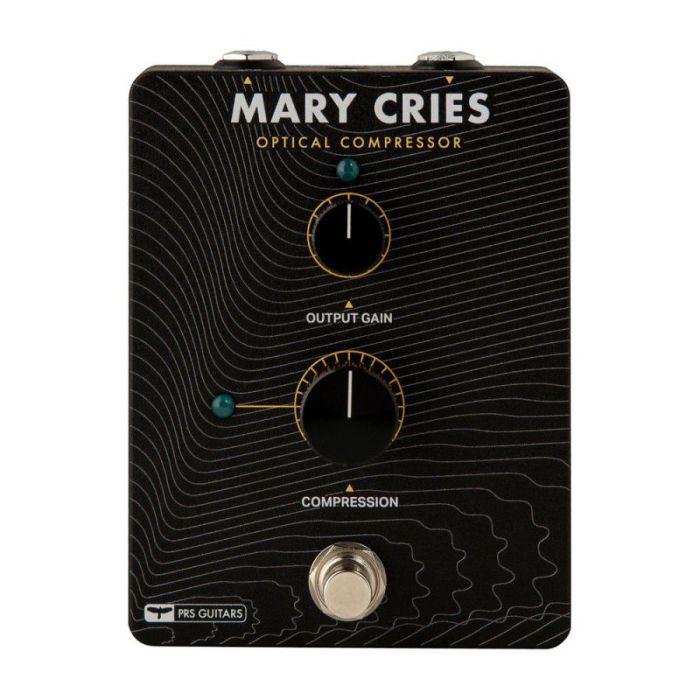 Prs Mary Cries Optical Compressor Pedal, top down view