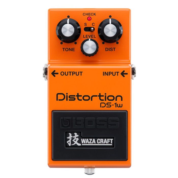 Boss DS-1W Waza Craft Distortion Pedal top-down view