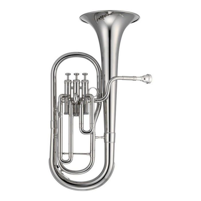 Jupiter Eb Tenor Horn Silver Plated, front view