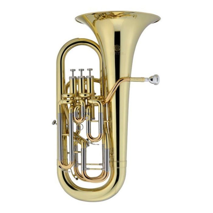 Jupiter Bb Euphonium Lacquered Compensated 3w1 Valves, front view