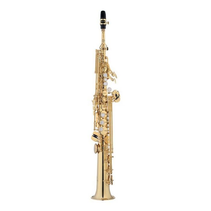 Jupiter Bb Soprano Saxophone Gold Lacquered, front view