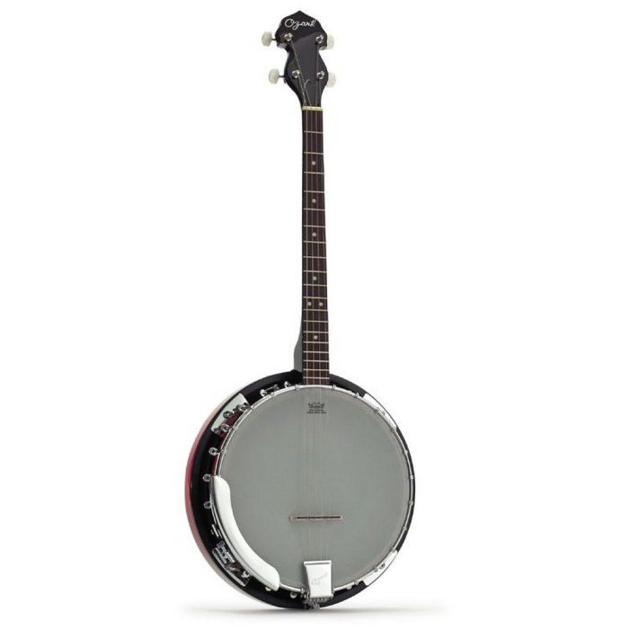 Ozark Tenor Banjo And Padded Cover, front view