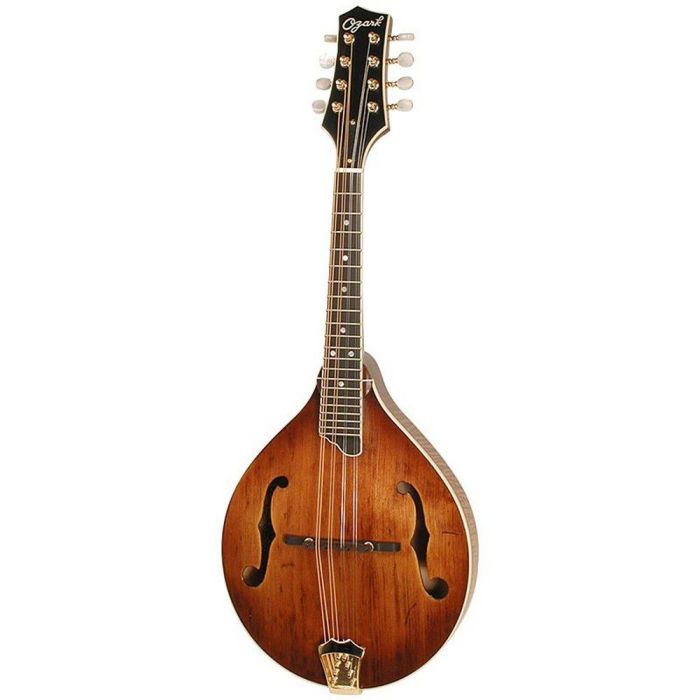 Ozark Deluxe A model Mandolin Distressed, front view