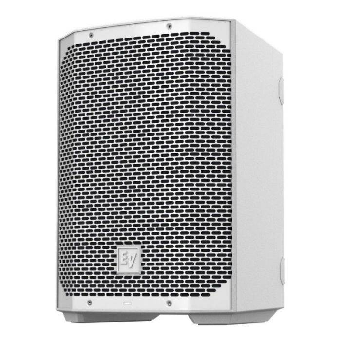 Electro-Voice Everse 8 Battery Powered Portable PA Speaker, White left-angled view