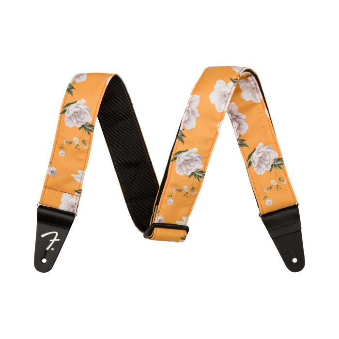 Overview of the Fender Floral Guitar Strap Marigold