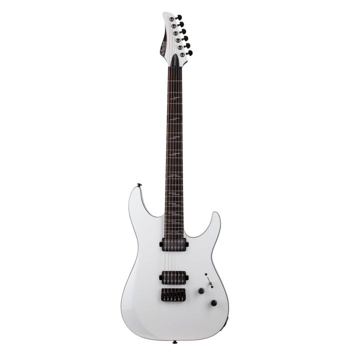 Schecter Reaper 6 Custom Gloss White, front view