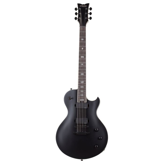 Schecter Solo ii Evil Twin Satin Black, front view