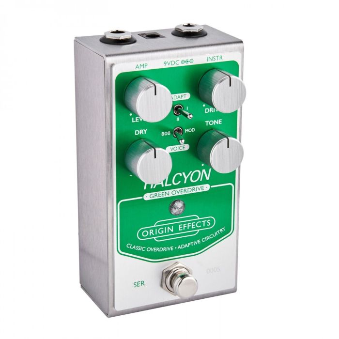 Origin FX Halcyon Green Overdrive Pedal front right side