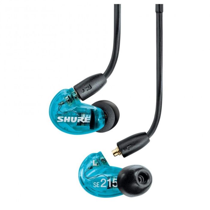 Front view of the Shure AONIC 215 Sound Isolating Earphones Blue