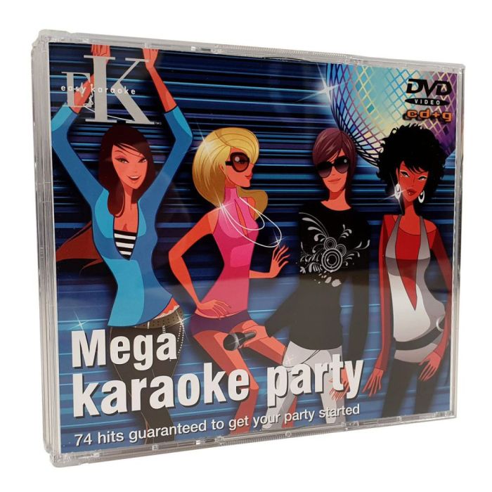 Easy Karaoke Mega Karaoke Party Cdg And Dvd front view