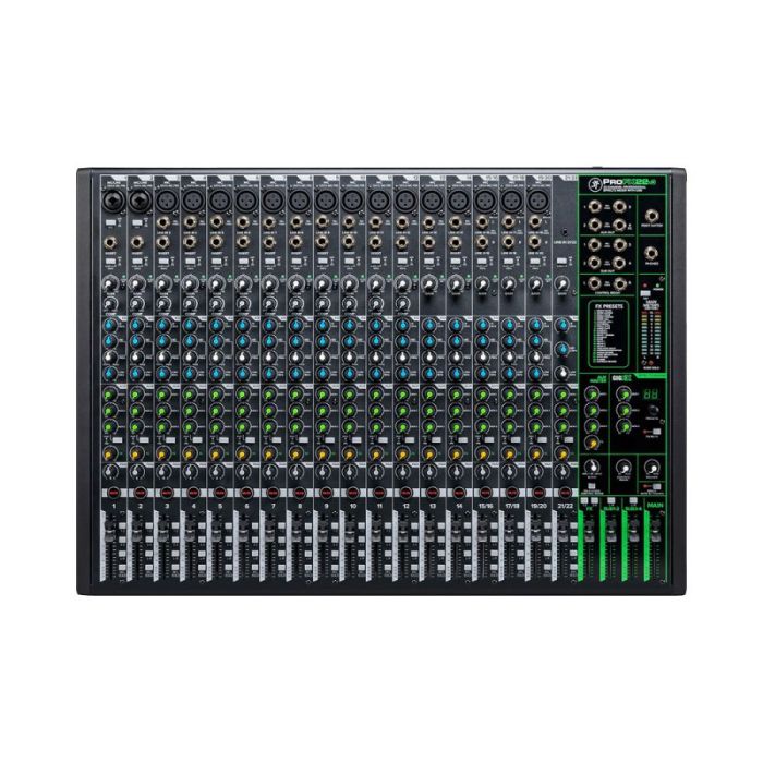 Mackie ProFX22v3 22-Channel Analogue Mixer with USB top-down view