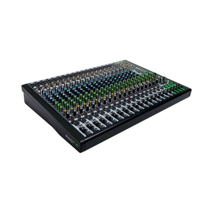 Mackie ProFX22v3 22-Channel Analogue Mixer with USB right-angled view