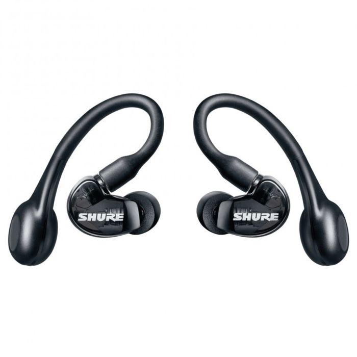 Front view of the Shure AONIC 215 True Wireless Earphones, Black