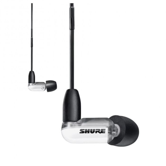 Overview of the Shure AONIC 3 Sound Isolating Earphones, White