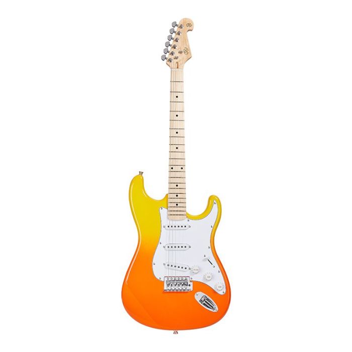 Sx Electric Guitar Modern Series Sc Orange FRONT VIEW