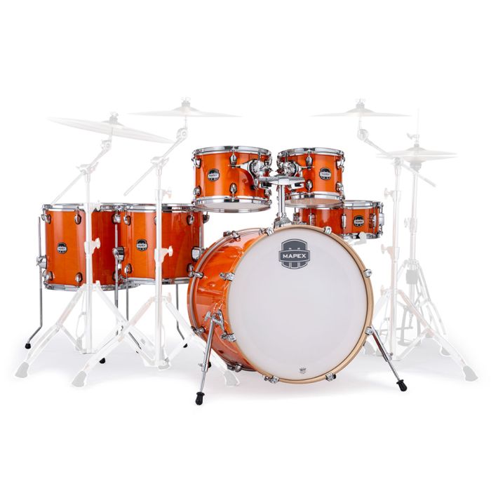 Mapex Mars Maple Drum Kit Glossy Amber  front