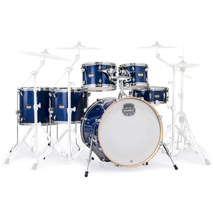 Mapex Mars Maple Shell Pack 6pc Midnight Blue front
