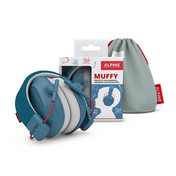 Alpine Earmuffy For Kids - Blue full packagey