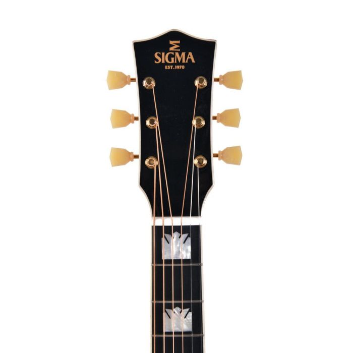 Sigma Special Edition GJA-SG200 Grand Jumbo, Wine Red headstock front