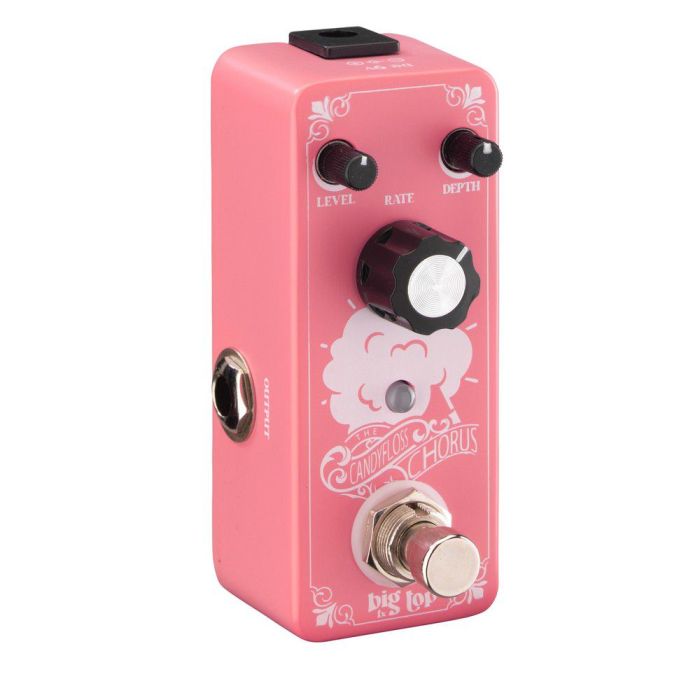 Big Top Candy Floss Mini Chorus Pedal, right-angled view