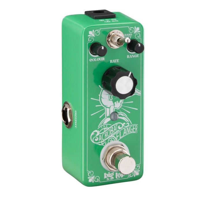 Big Top Acrobat Mini Flanger Pedal, right-angled view