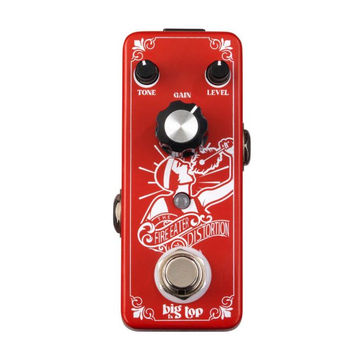 Big Top Fire Eater Mini Distortion Pedal, front view