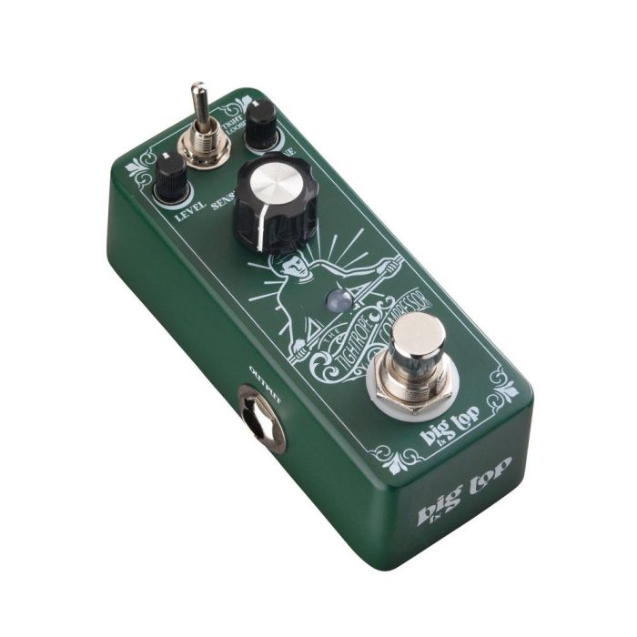 Big Top Tight Rope Mini Compressor Pedal, tilted view