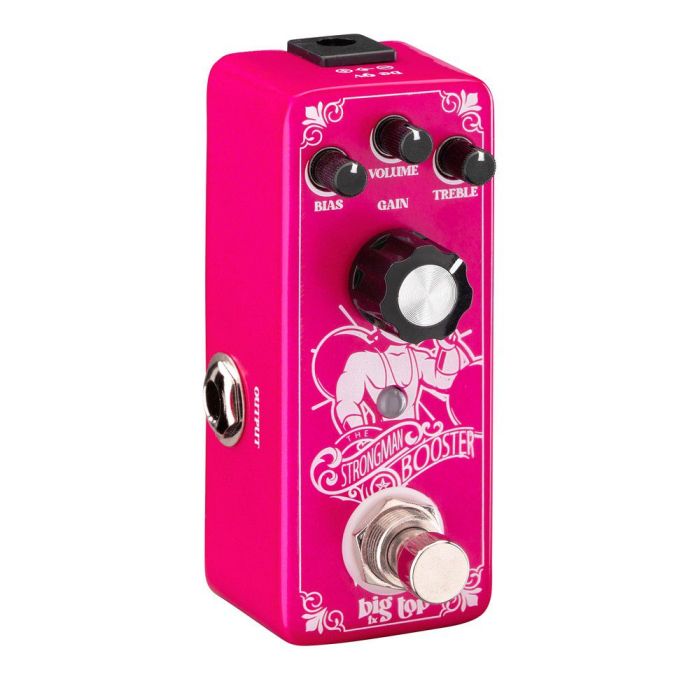 Big Top Strong Man Mini Booster Pedal, right-angled view