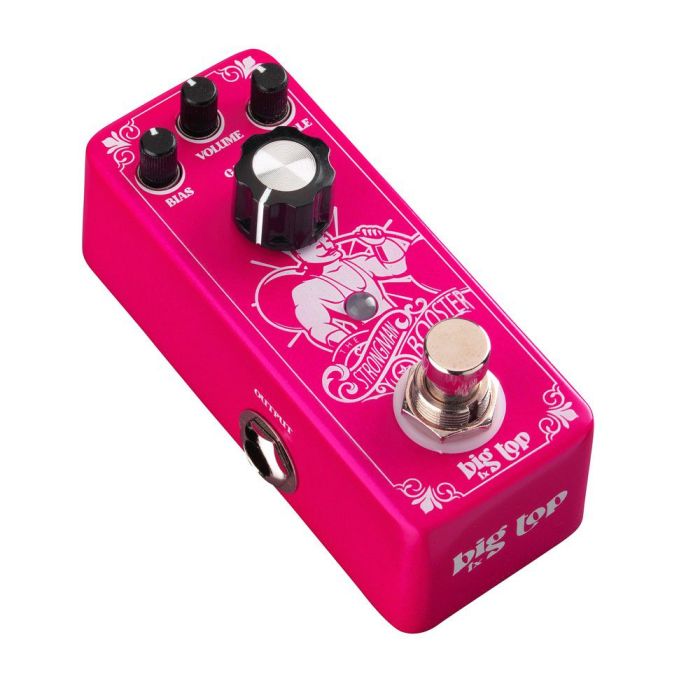 Big Top Strong Man Mini Booster Pedal, tilted view