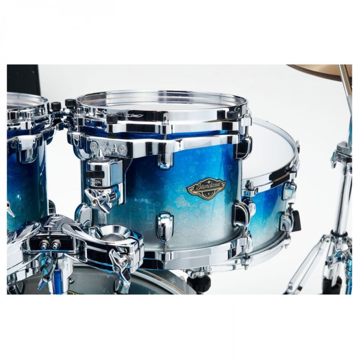 Tama Starclassic Walnut/birch 4pc Drum Shell Pack Molten Blue Ice Fade tom mount