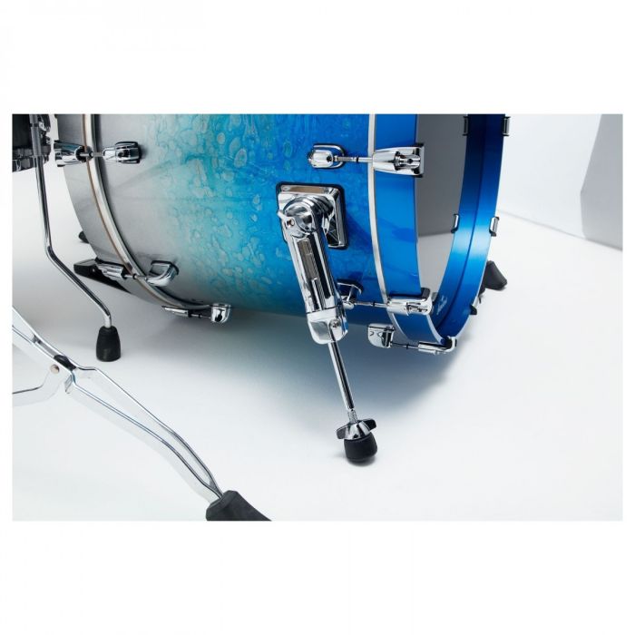 Tama Starclassic Walnut/birch 4pc Drum Shell Pack Molten Blue Ice Fade spurs