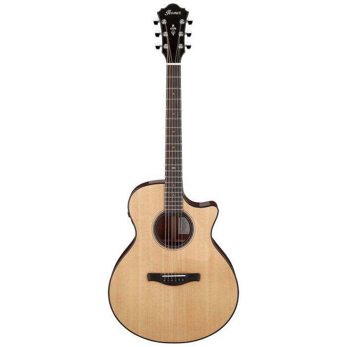 Ibanez AE410 Platingum Series Electro Acoustic, Natural Low Gloss front view