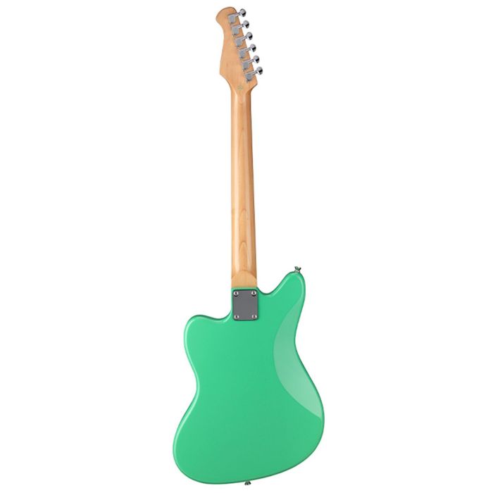 Antiquity Aqjz Electric Guitar Surf Green, rear view