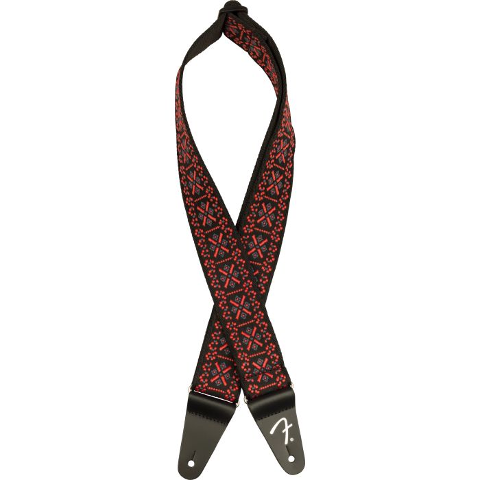 Overview of the Fender Pasadena Woven Straps Lattice Red