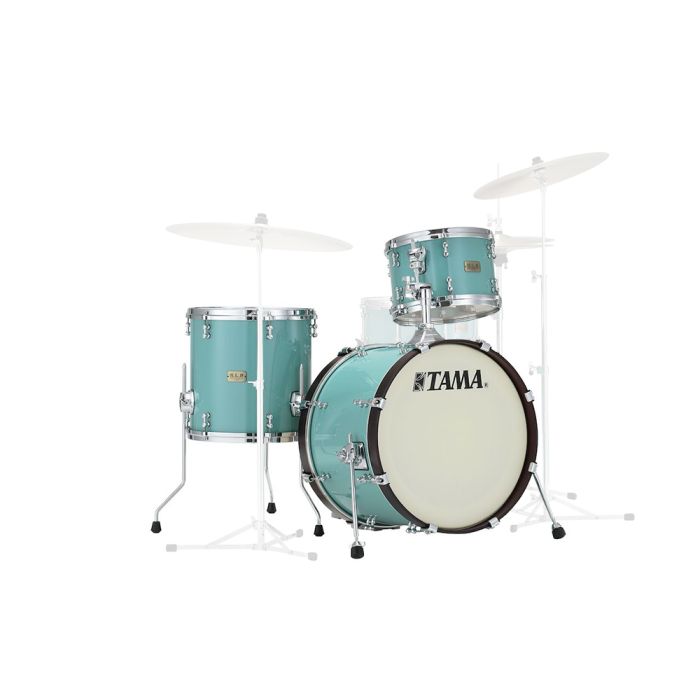 Tama Slp Drum Kit 3 Piece Shell Pack Fat Spruce Turqouise