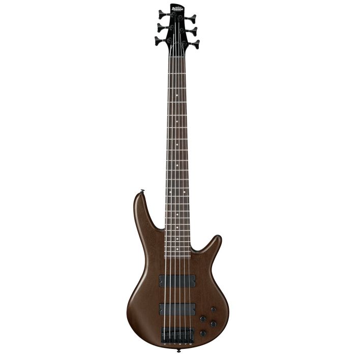 Ibanez GSR206B-WNF 6-String Bass Guitar Walnut Flat front view