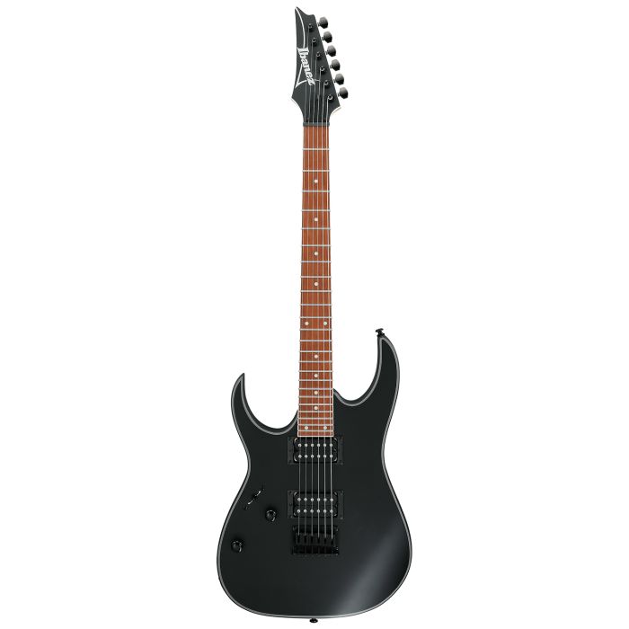 Ibanez RG421EXL RG Left-Handed Electric Guitar, Black Flat front view