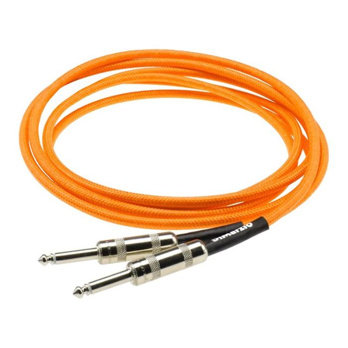 DiMarzio Overbraid Cable 5.5m Orange front view