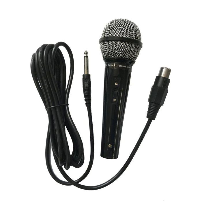 Easy Karaoke Microphone Black front view