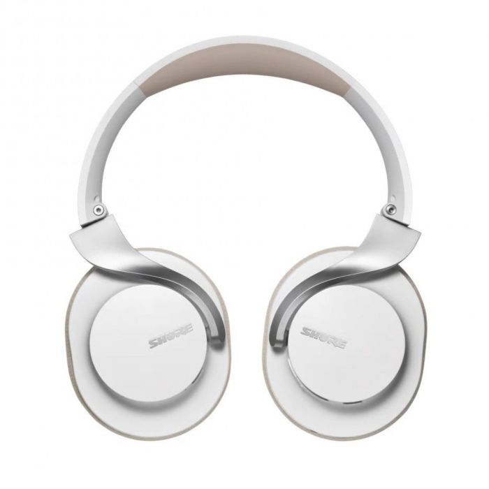 Flat view of the Shure AONIC 40 Premium Wireless Headphones White
