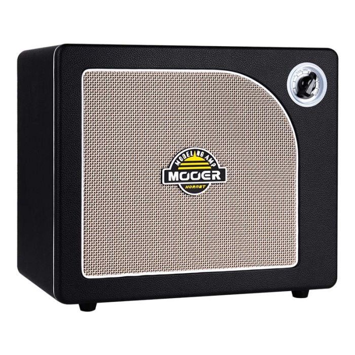 Angled view of the Mooer Hornet 30w Black