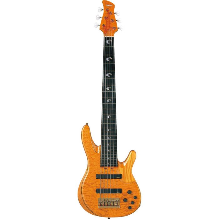 Yamaha 6-String John Patitucci Signature Bass, Amber front view