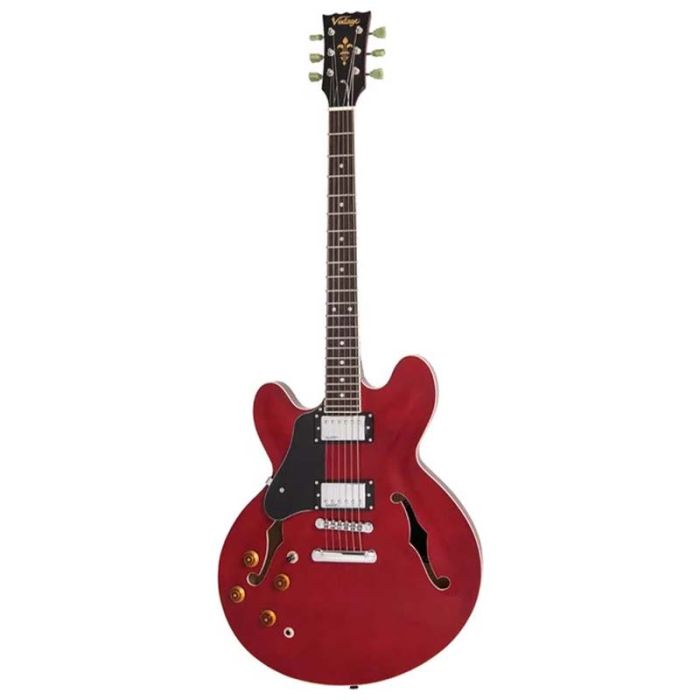 Check out the Vintage VSA500 Semi Acoustic, Cherry Red, Left Handed