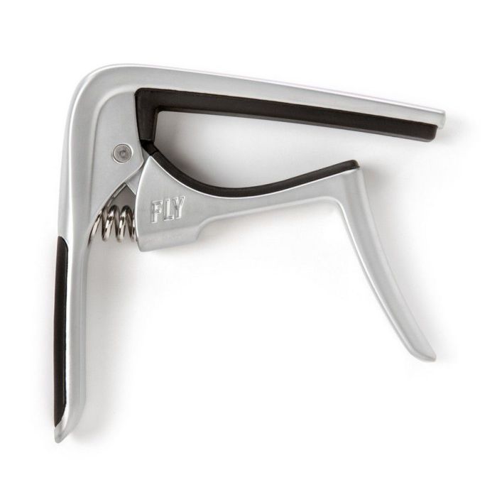 Dunlop Capo Trigger Fly, Satin Chrome top-down view