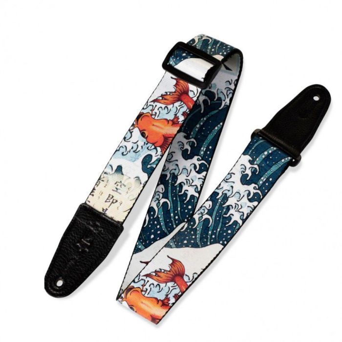 Levys 2 Sublimation Polyester Strap, Tattoo Koi Fish front view