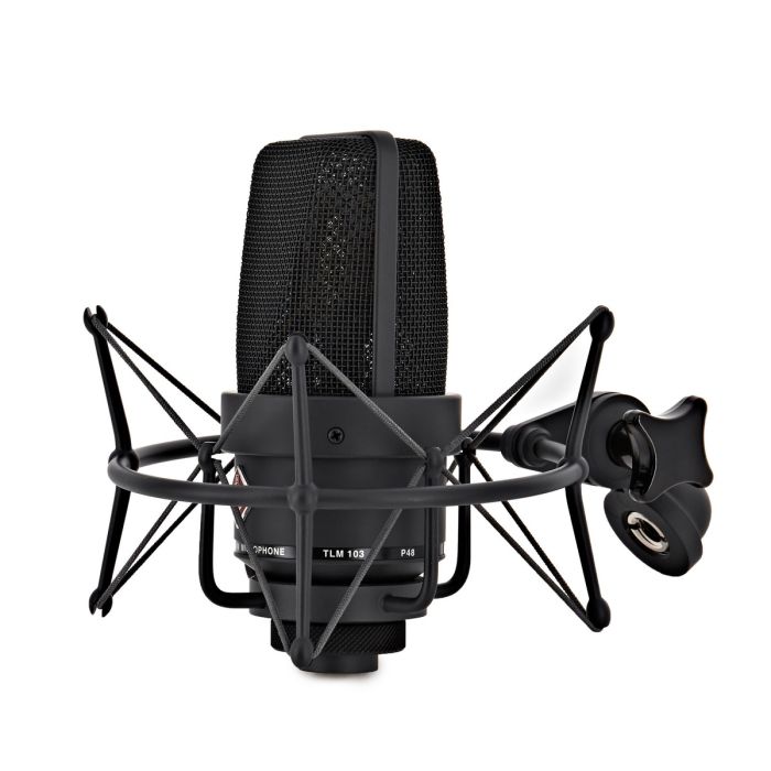 Angled view of the Neumann TLM 103 MT Microphone Studio Set Black