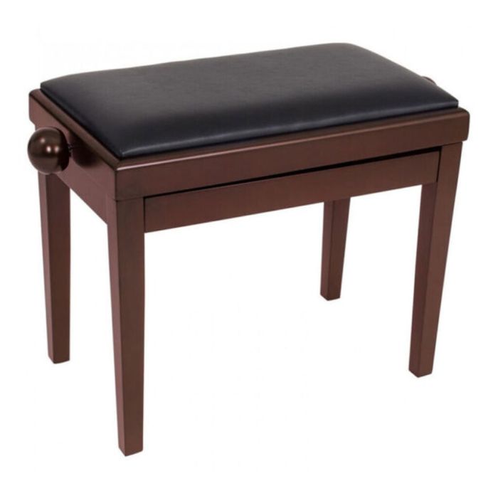 Overview of the Kinsman Adjustable Piano Bench, Satin Brown