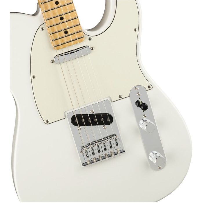 Fender Player Telecaster MN Polar White body closeup
