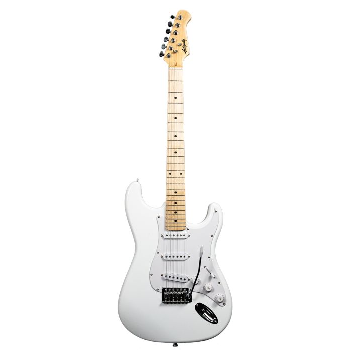 Antiquity ST1 Electric Guitar, White front view